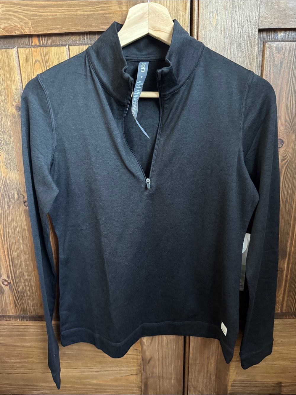 Vuori Women Black Quarter-Zip Pullover